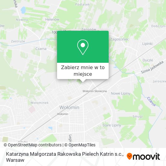 Mapa Katarzyna Małgorzata Rakowska Pielech Katrin s.c.