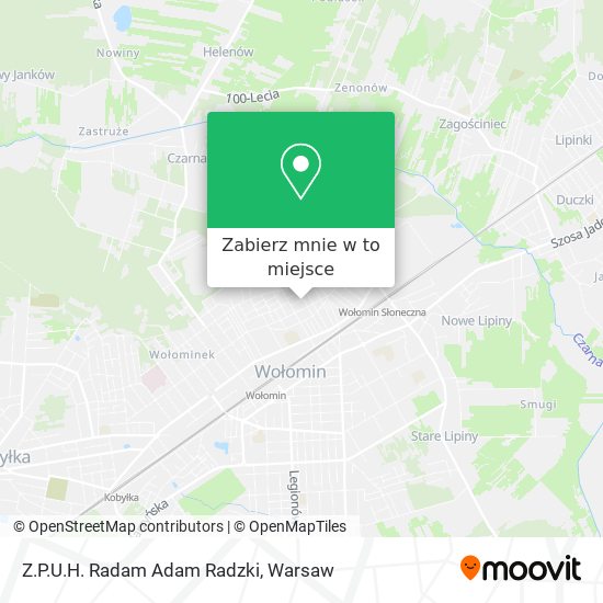 Mapa Z.P.U.H. Radam Adam Radzki