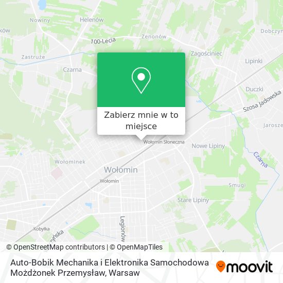 Mapa Auto-Bobik Mechanika i Elektronika Samochodowa Możdżonek Przemysław