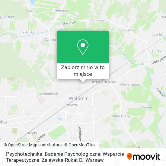 Mapa Psychotechnika. Badanie Psychologiczne. Wsparcie Terapeutyczne. Zalewska-Rukat D.