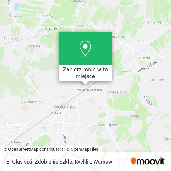 Mapa El-Glas sp.j. Zdobienie Szkła. Rychlik