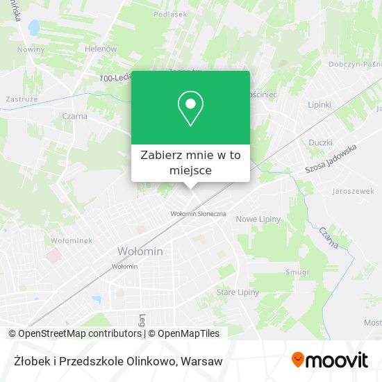 Mapa Żłobek i Przedszkole Olinkowo