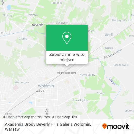 Mapa Akademia Urody Beverly Hills Galeria Wołomin