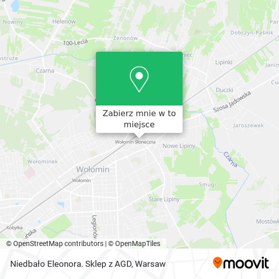 Mapa Niedbało Eleonora. Sklep z AGD