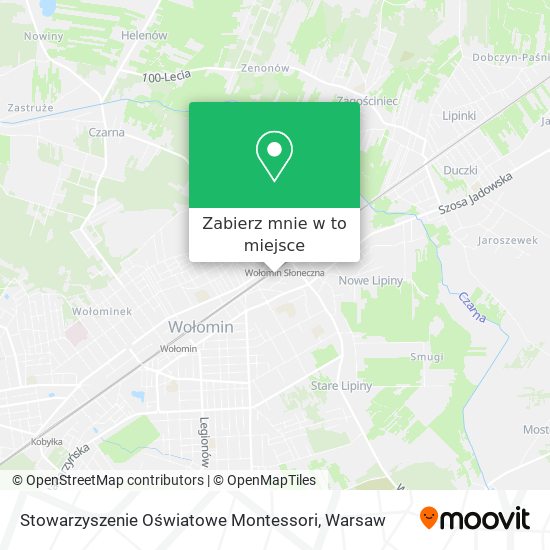 Mapa Stowarzyszenie Oświatowe Montessori