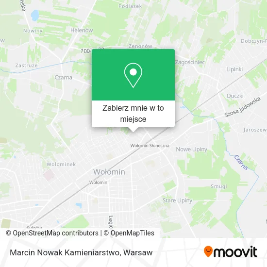 Mapa Marcin Nowak Kamieniarstwo