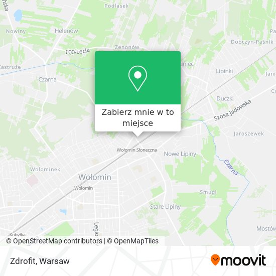 Mapa Zdrofit