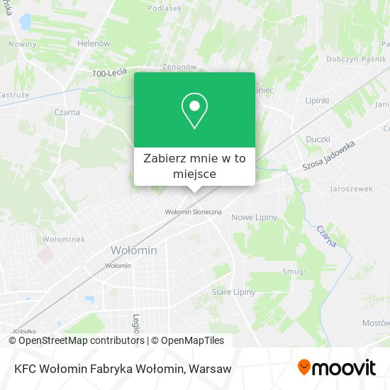 Mapa KFC Wołomin Fabryka Wołomin