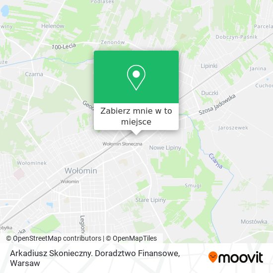 Mapa Arkadiusz Skonieczny. Doradztwo Finansowe