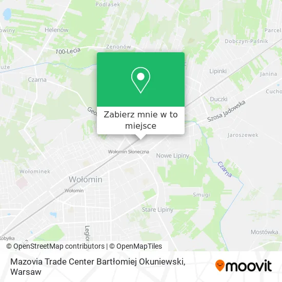 Mapa Mazovia Trade Center Bartłomiej Okuniewski