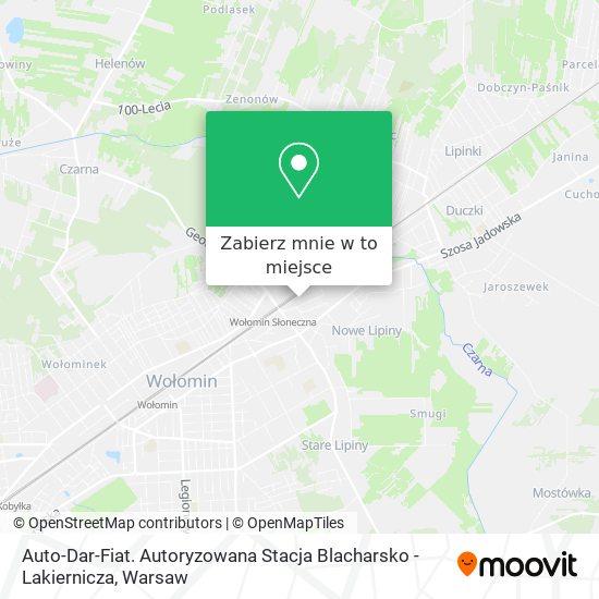 Mapa Auto-Dar-Fiat. Autoryzowana Stacja Blacharsko - Lakiernicza