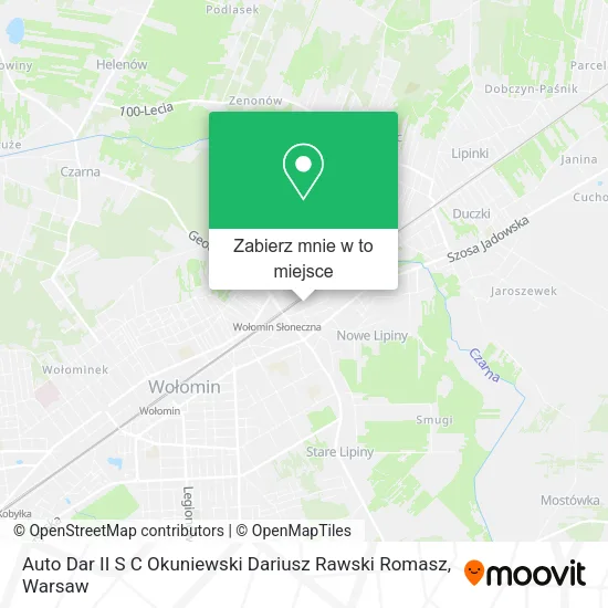 Mapa Auto Dar II S C Okuniewski Dariusz Rawski Romasz