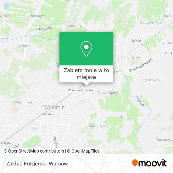 Mapa Zakład Fryzjerski