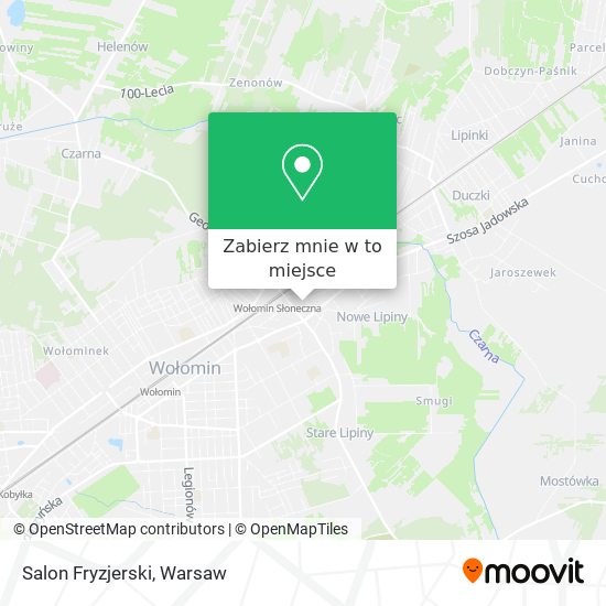 Mapa Salon Fryzjerski