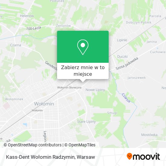 Mapa Kass-Dent Wołomin Radzymin