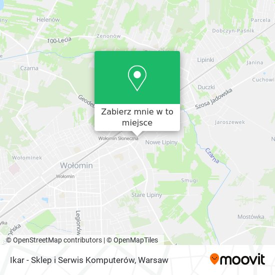 Mapa Ikar - Sklep i Serwis Komputerów