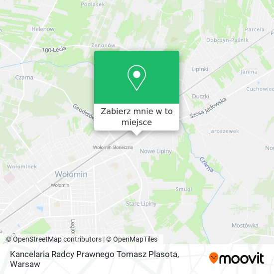 Mapa Kancelaria Radcy Prawnego Tomasz Plasota