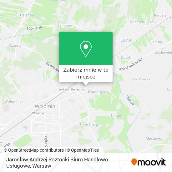 Mapa Jarosław Andrzej Roztocki Biuro Handlowo Usługowe