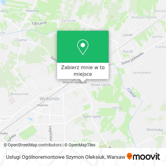 Mapa Usługi Ogólnoremontowe Szymon Oleksiuk