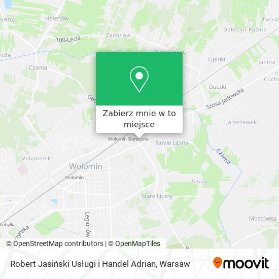 Mapa Robert Jasiński Usługi i Handel Adrian