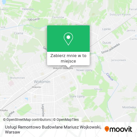 Mapa Usługi Remontowo Budowlane Mariusz Wojkowski