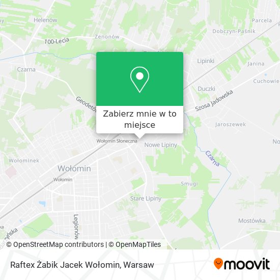 Mapa Raftex Żabik Jacek Wołomin