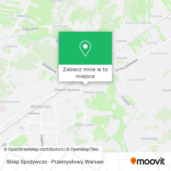 Mapa Sklep Spożywczo - Przemysłowy