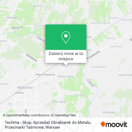 Mapa Techma - Skup, Sprzedaż Obrabiarek do Metalu, Przecinarki Taśmowe