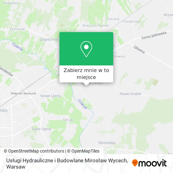 Mapa Usługi Hydrauliczne i Budowlane Mirosław Wycech