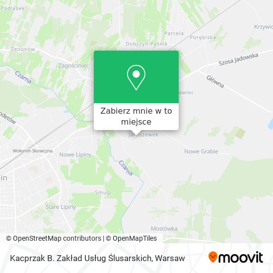 Mapa Kacprzak B. Zakład Usług Ślusarskich