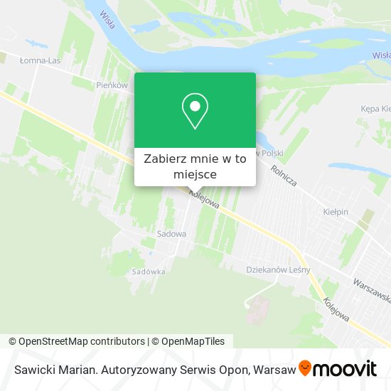 Mapa Sawicki Marian. Autoryzowany Serwis Opon