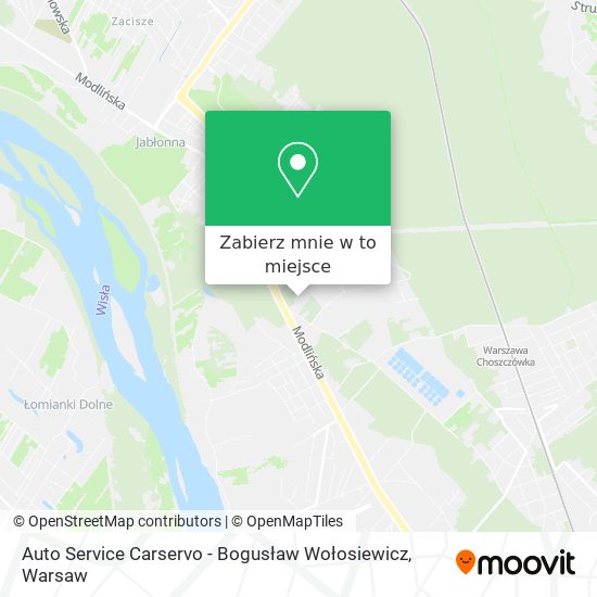 Mapa Auto Service Carservo - Bogusław Wołosiewicz