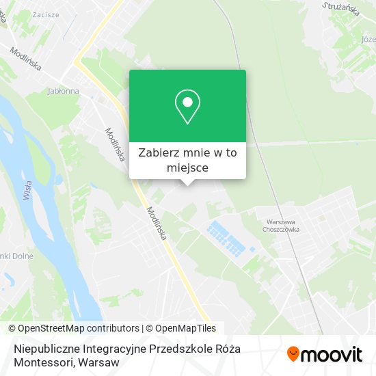 Mapa Niepubliczne Integracyjne Przedszkole Róża Montessori