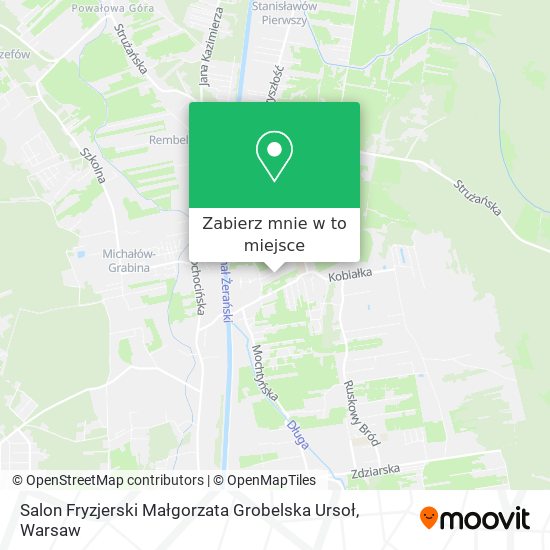 Mapa Salon Fryzjerski Małgorzata Grobelska Ursoł