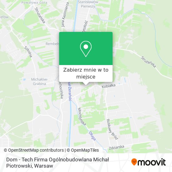 Mapa Dom - Tech Firma Ogólnobudowlana Michał Piotrowski