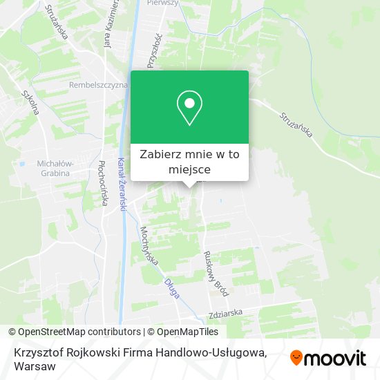 Mapa Krzysztof Rojkowski Firma Handlowo-Usługowa