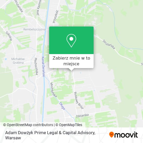 Mapa Adam Dowżyk Prime Legal & Capital Advisory