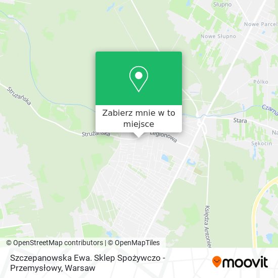 Mapa Szczepanowska Ewa. Sklep Spożywczo - Przemysłowy