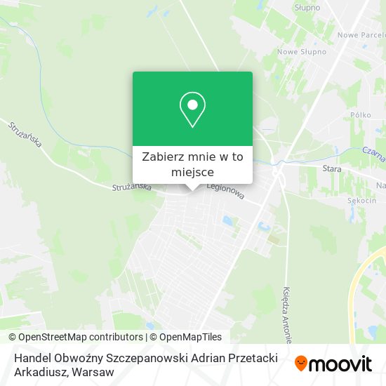 Mapa Handel Obwoźny Szczepanowski Adrian Przetacki Arkadiusz