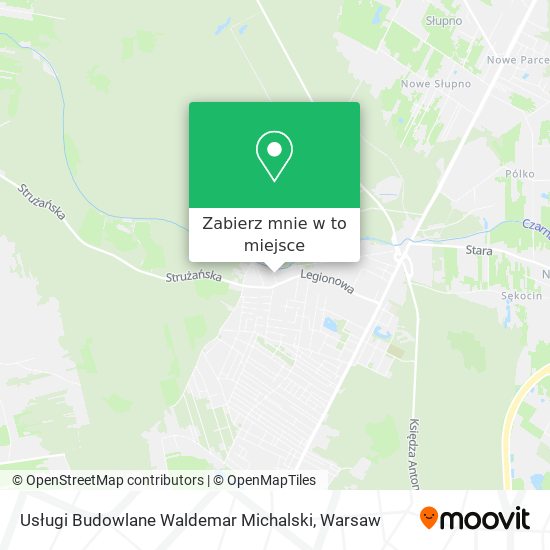 Mapa Usługi Budowlane Waldemar Michalski