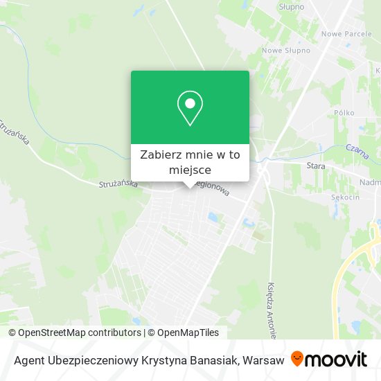 Mapa Agent Ubezpieczeniowy Krystyna Banasiak