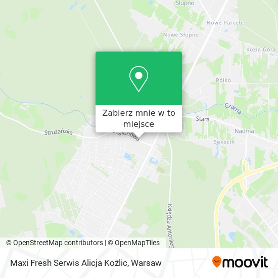 Mapa Maxi Fresh Serwis Alicja Koźlic