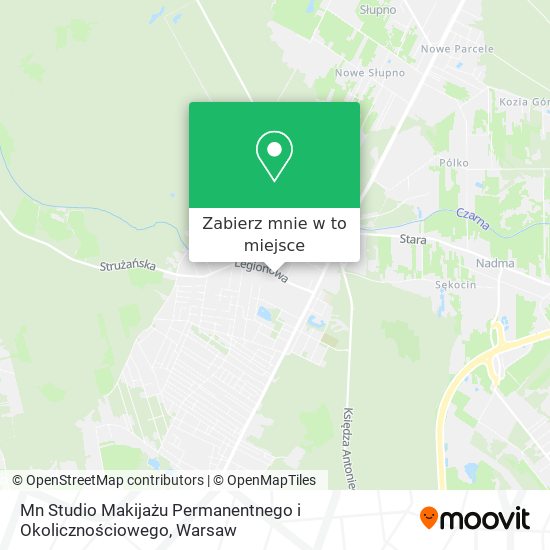 Mapa Mn Studio Makijażu Permanentnego i Okolicznościowego