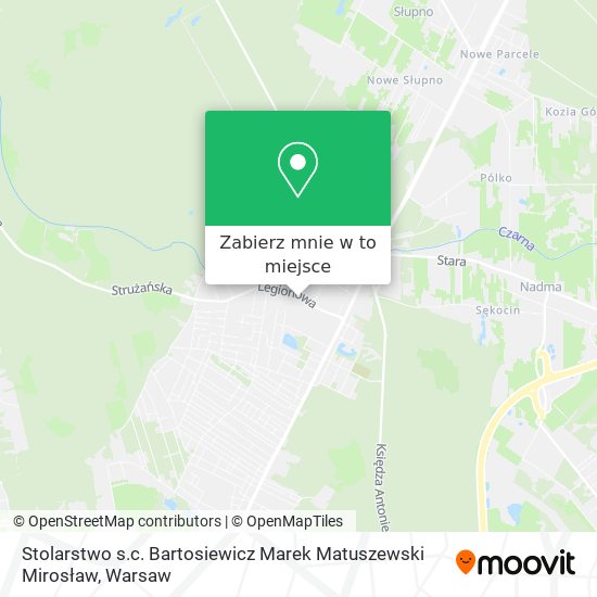 Mapa Stolarstwo s.c. Bartosiewicz Marek Matuszewski Mirosław