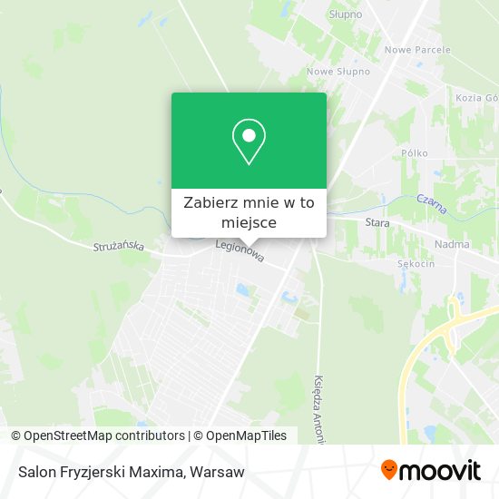 Mapa Salon Fryzjerski Maxima