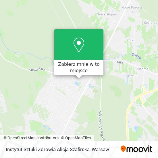 Mapa Instytut Sztuki Zdrowia Alicja Szafirska