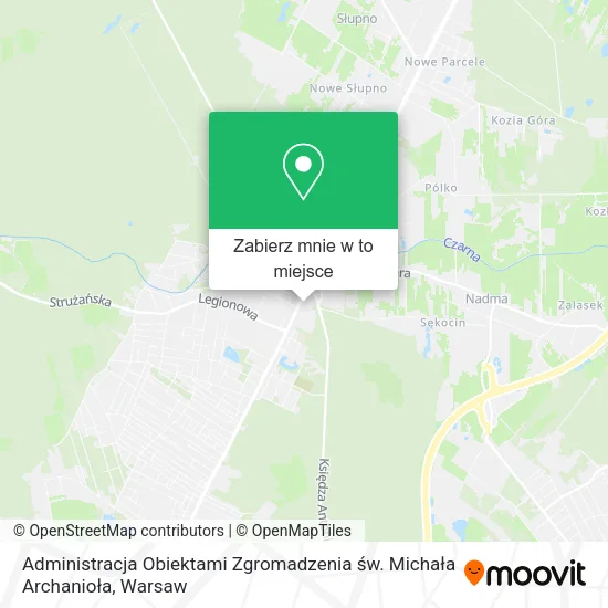 Mapa Administracja Obiektami Zgromadzenia św. Michała Archanioła
