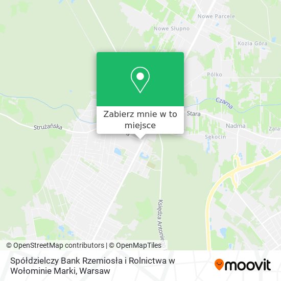 Mapa Spółdzielczy Bank Rzemiosła i Rolnictwa w Wołominie Marki