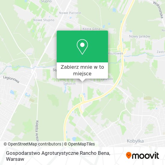 Mapa Gospodarstwo Agroturystyczne Rancho Bena