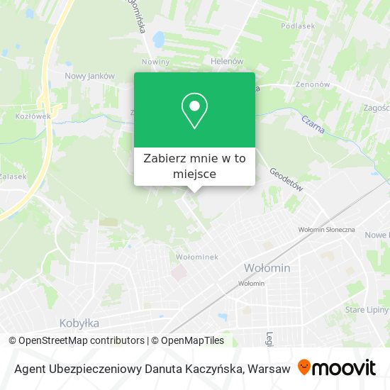 Mapa Agent Ubezpieczeniowy Danuta Kaczyńska